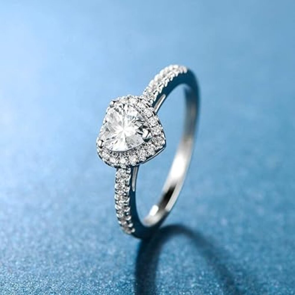 Glamorous Elegance: 18k Gold Plated Wedding Rings- promise Eternal Ring